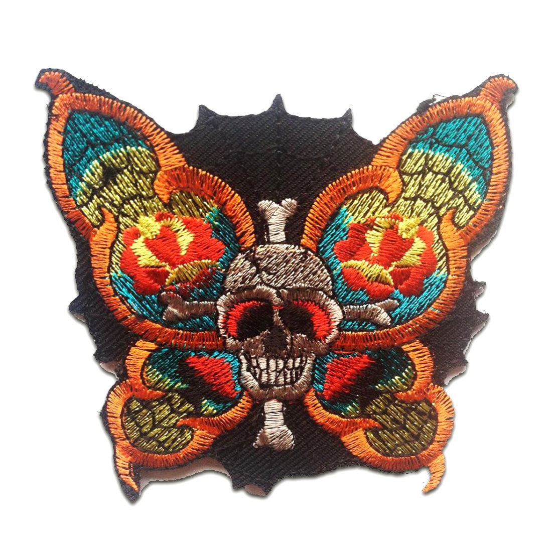 Aufnäher/Bügelbild - Schmetterling Totenkopf Bunt 8.5 X 8.3 cm Patches Aufnäher/Bügelbild - Schmetterling Totenkopf Bunt 8.5 X 8.3 cm Patches von catchthepatch