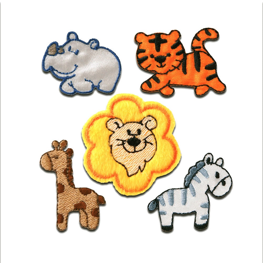 Aufnäher/Bügelbild - Set Tiere Bunt Verschiedene Größen Patches Aufbügeln Aufnäher/Bügelbild - Set Tiere Bunt Verschiedene Größen Patches Aufbügeln von catchthepatch