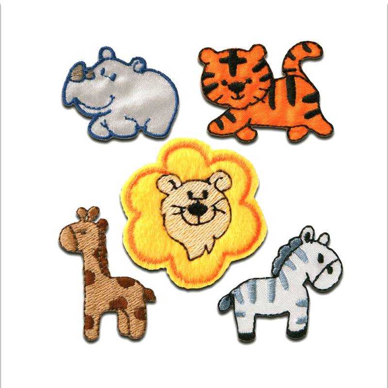 Aufnäher/Bügelbild - Set Tiere Bunt Verschiedene Größen Patches Aufbügeln Aufnäher/Bügelbild - Set Tiere Bunt Verschiedene Größen Patches Aufbügeln von catchthepatch