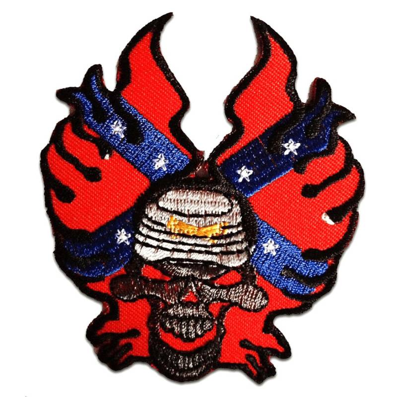 Aufnäher/Bügelbild - South States Biker Rot 7 X 8.2 cm Patch Aufbügler Applikationen Zum Aufbügeln Applikation Patches Flicken von catchthepatch