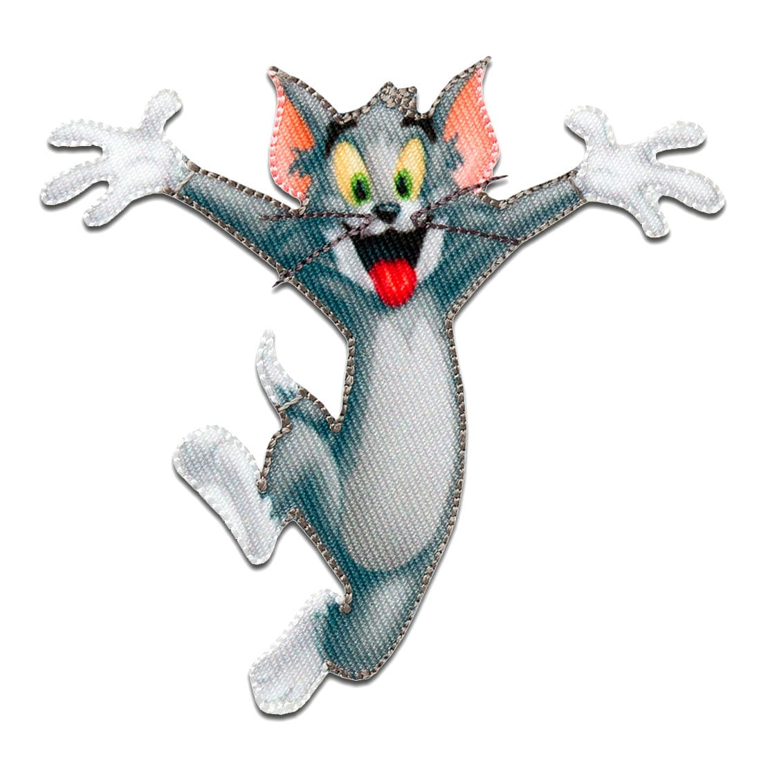 Aufnäher/Bügelbild - Tom & Jerry Katze Comic Kinder Grau 7, 7x7, 8cm Patch von catchthepatch