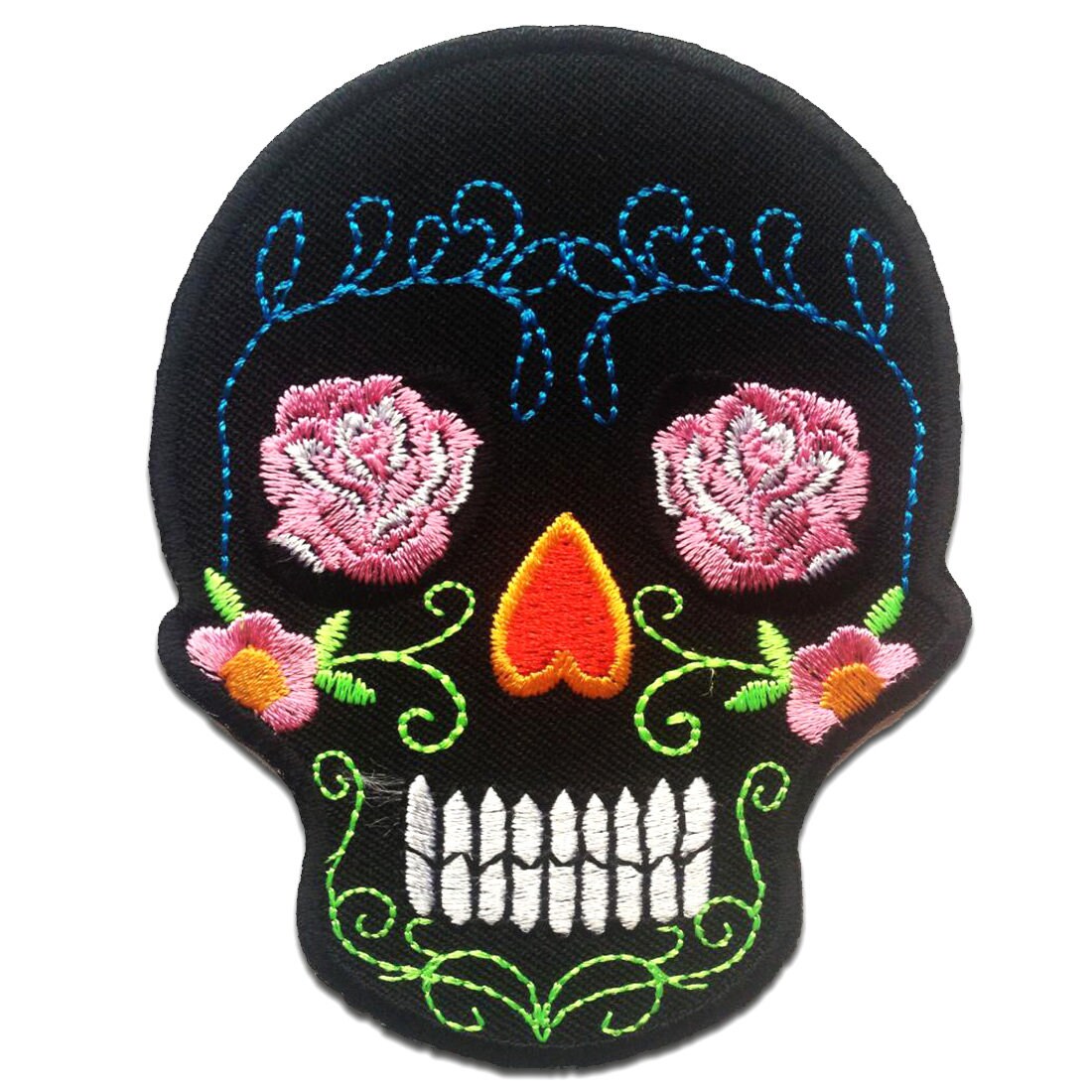 Aufnäher/Bügelbild - Totenkopf Skelett Schwarz 7.2 X 9.4 cm Patches Aufnäher/Bügelbild - Totenkopf Skelett Schwarz 7.2 X 9.4 cm Patches von catchthepatch
