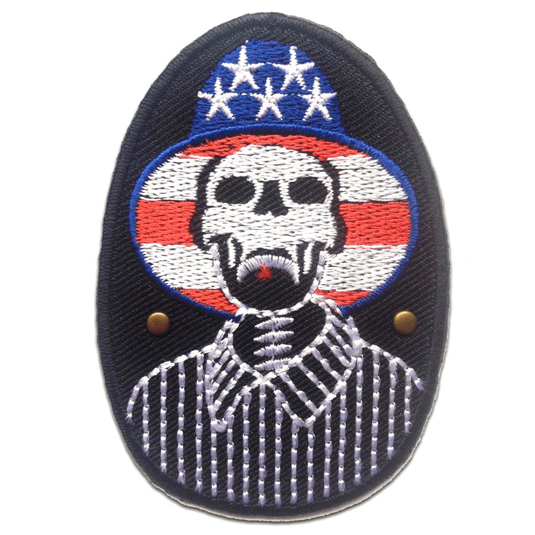 Aufnäher/Bügelbild - Usa Totenkopf Mit Hut Weiß 5.4 X 7.9 cm Patches Aufnäher/Bügelbild - Usa Totenkopf Mit Hut Weiß 5.4 X 7.9 cm Patches von catchthepatch