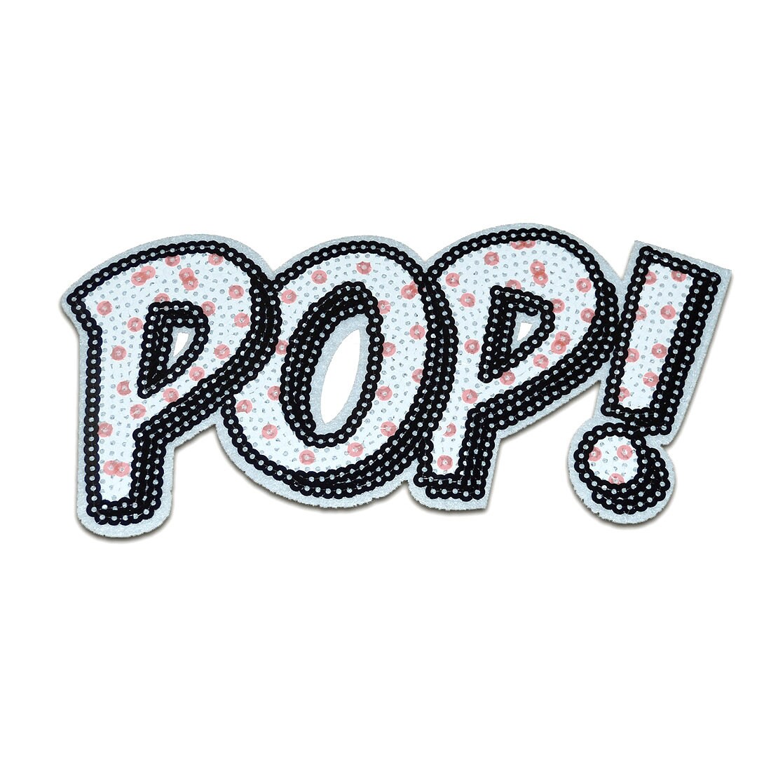 Aufnäher/Bügelbild - Xl Pop Comic Kinder Mit Pailletten Weiß 20, 2X9cm Patch Aufnäher/Bügelbild - Xl Pop Comic Kinder Mit Pailletten Weiß 20, 2X9cm Patch von catchthepatch