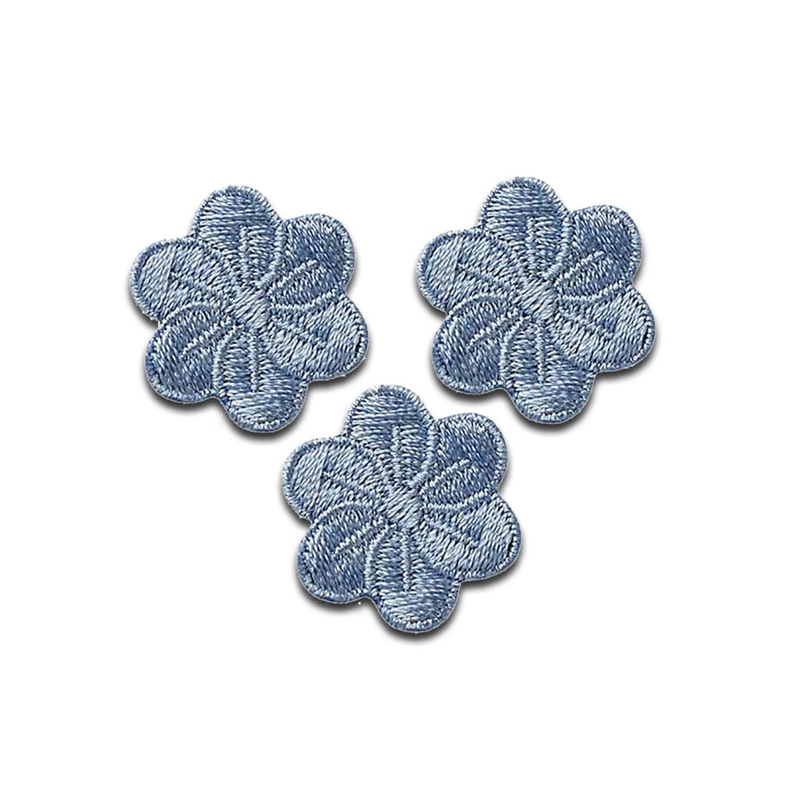 Blumen 3 Stück Blüten Pflanze - Aufnäher, Bügelbild, Größe 2, 2 X cm von catchthepatch