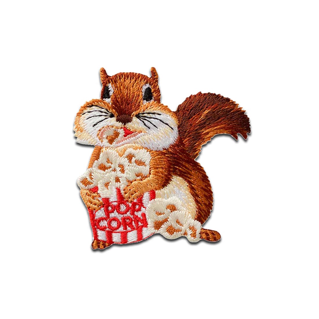 Eichhörnchen Mit Popcorn Tier - Aufnäher, Größe 4, 9 X 4, 8 cm Eichhörnchen Mit Popcorn Tier - Aufnäher, Größe 4, 9 X 4, 8 cm von catchthepatch