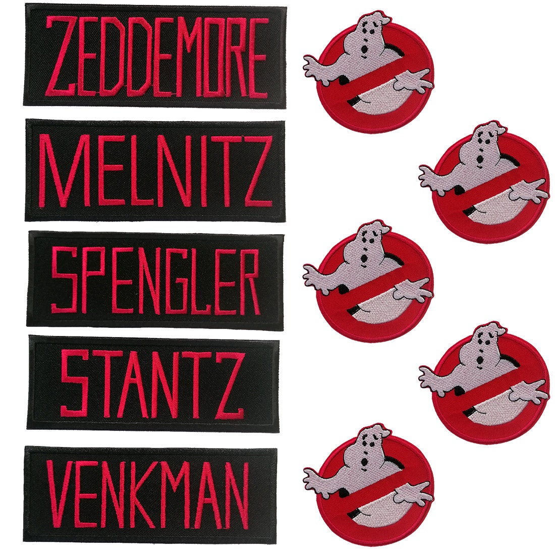 Ghostbuster Set 10 Stück Stantz Venkman Melnitz Zeddemore Spengler - Aufnäher Ghostbuster Set 10 Stück Stantz Venkman Melnitz Zeddemore Spengler - Aufnäher von catchthepatch