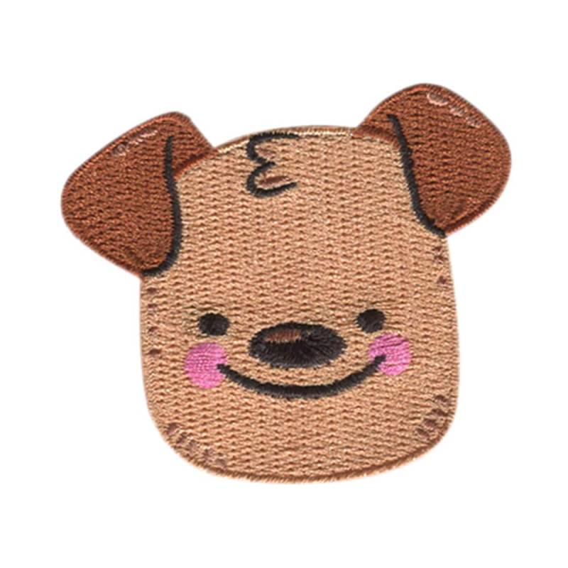 Hund Kopf Tier - Aufnäher, Bügelbild, Aufbügler, Größe 6, 3 X 5, 4 cm von catchthepatch