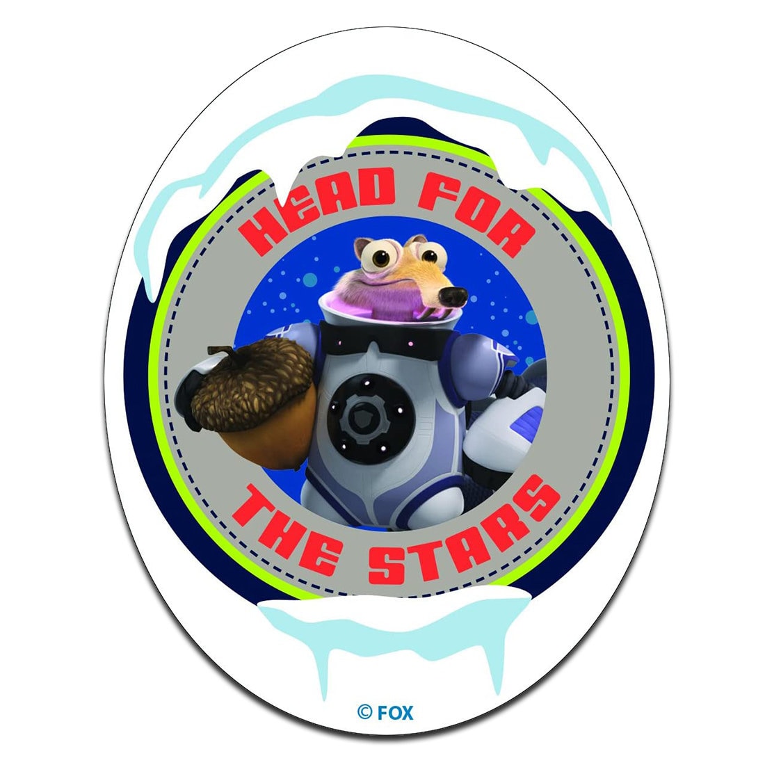 Ice Age Hero For The Stars Oval - Aufnäher/Bügelbild Aufbügler Patches Ice Age Hero For The Stars Oval - Aufnäher/Bügelbild Aufbügler Patches von catchthepatch