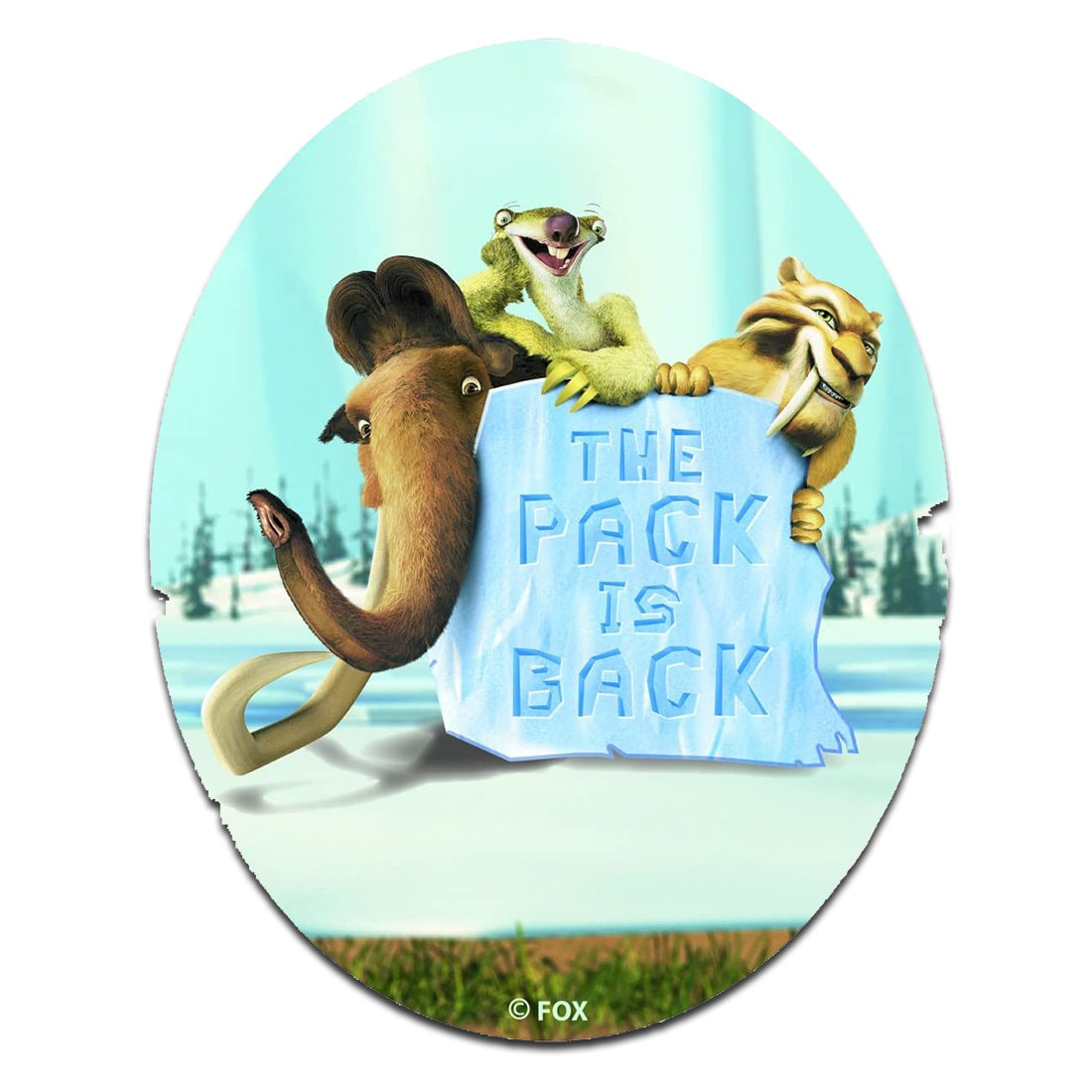 Ice Age The Pack Is Back Oval - Aufnäher/Bügelbild Aufbügler Patches Ice Age The Pack Is Back Oval - Aufnäher/Bügelbild Aufbügler Patches von catchthepatch