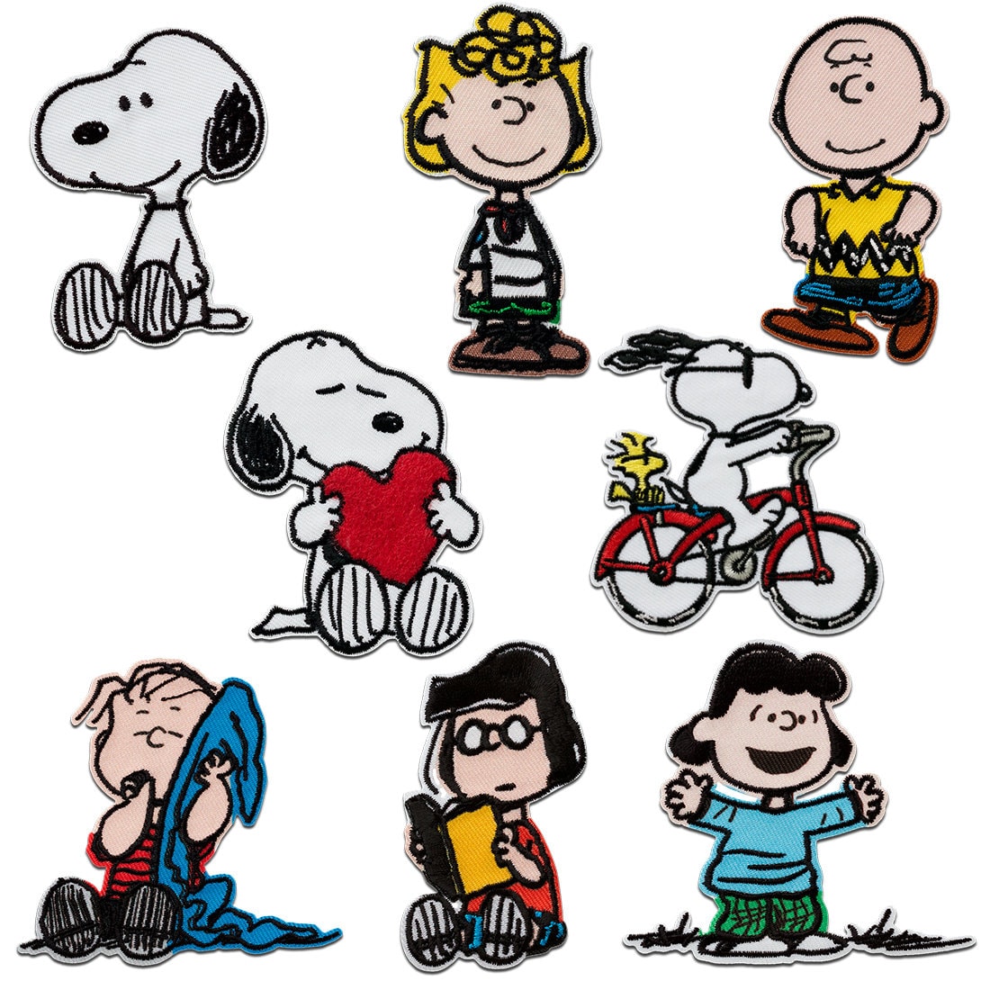 Peanuts © Snoopy Set 8 Stück - Aufnäher, Bügelbild, Aufbügler von catchthepatch
