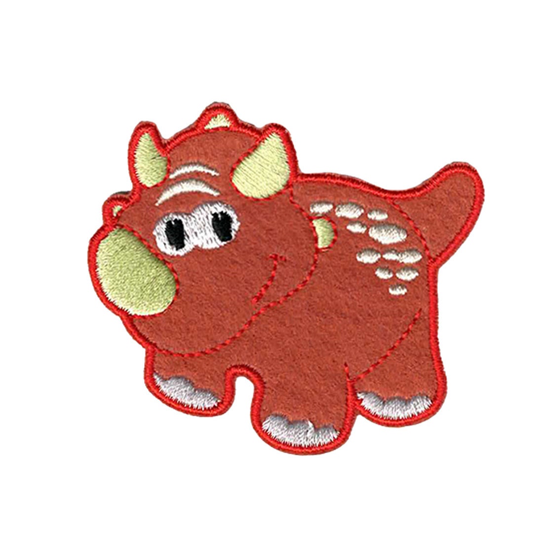 Triceratops Dinosaurier Tier - Aufnäher, Bügelbild Größe 6, 5 X 5, 7 cm Triceratops Dinosaurier Tier - Aufnäher, Bügelbild Größe 6, 5 X 5, 7 cm von catchthepatch