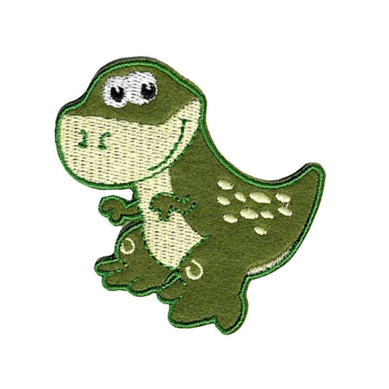 Tyrannosaurus T-Rex Dinosaurier Tier - Aufnäher, Bügelbild Größe 6, 6 X 6 cm von catchthepatch