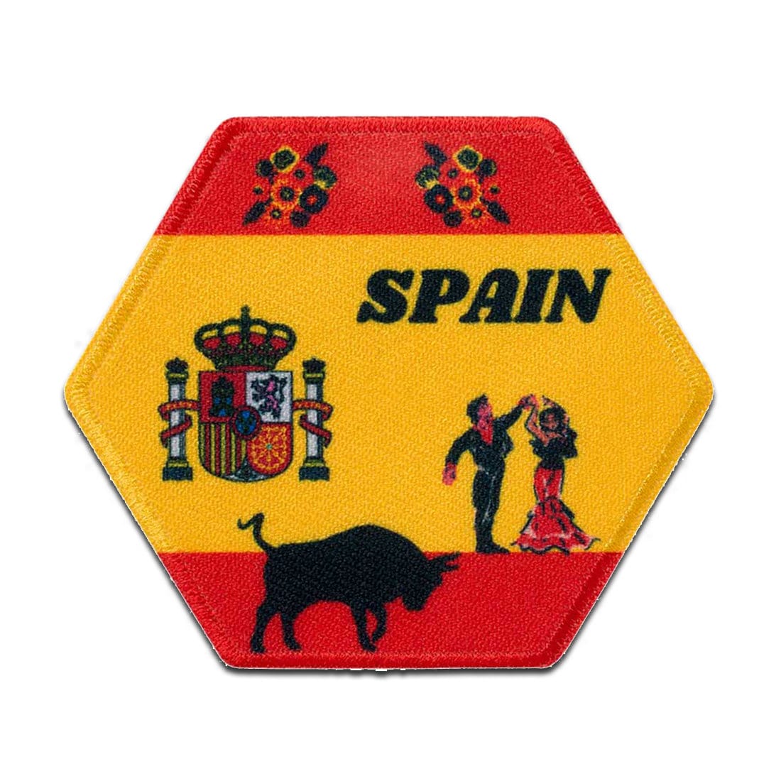 Wabe Spanien Land - Aufnäher, Bügelbild, Aufbügler, Größe 7 X 6 cm Wabe Spanien Land - Aufnäher, Bügelbild, Aufbügler, Größe 7 X 6 cm von catchthepatch