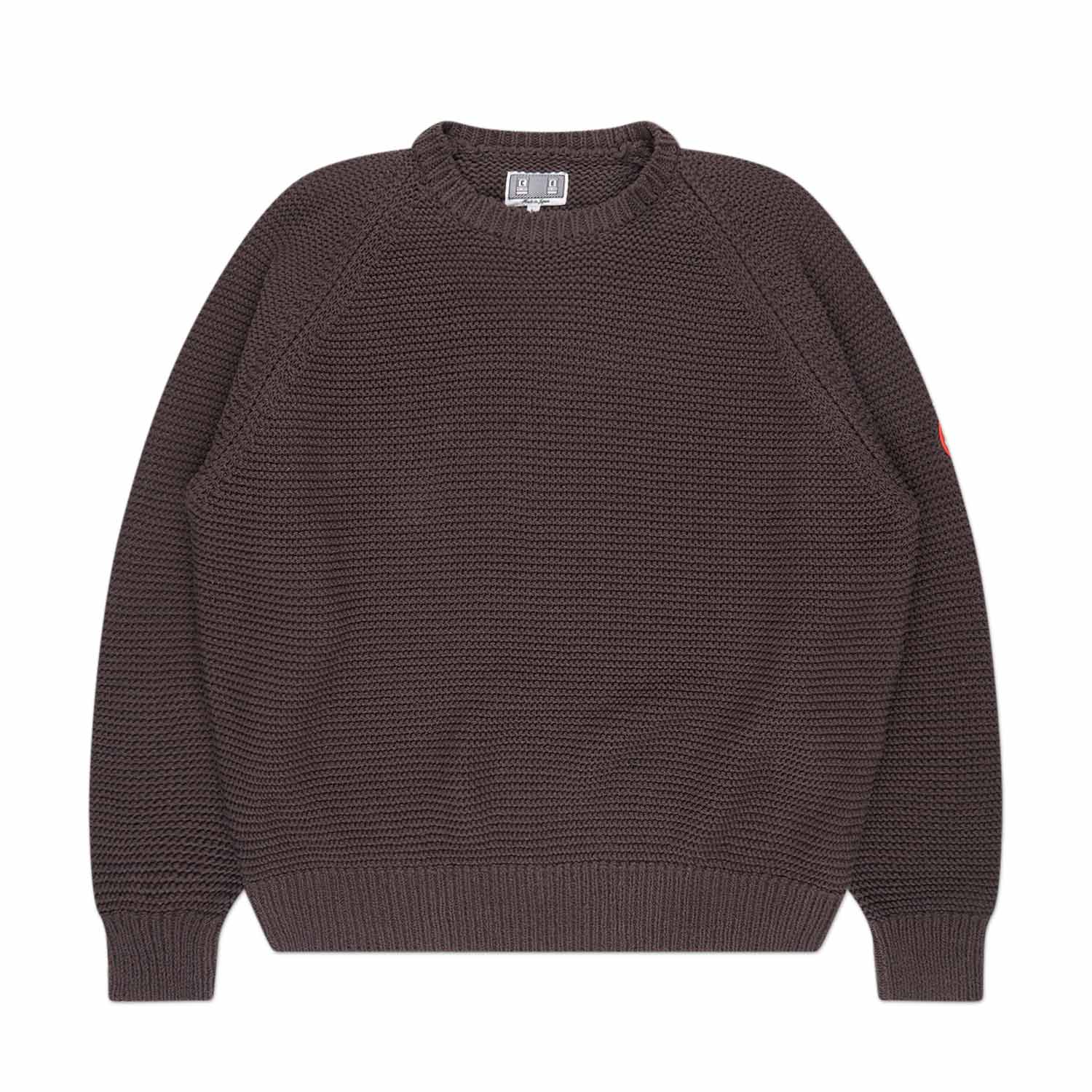 cav empt raglan sleeve cotton knit (brown) von cav empt