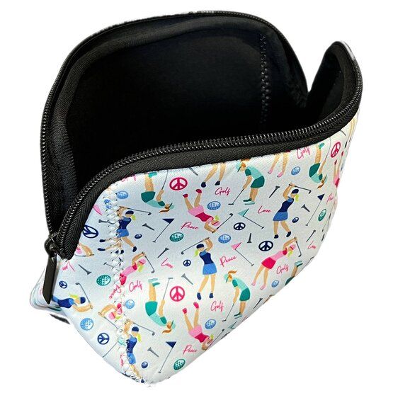 cbf moda Kosmetiktasche Swinging Ladies weiß von cbf moda