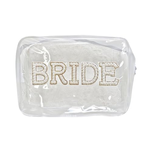 ccHuDE Transparente Make-up-Tasche für die Braut, mit Strass-Aufnäher, Brieftasche, Kunststoff, Kulturbeutel, durchsichtig, tragbar, Kulturbeutel, wasserdicht, Make-up-Tasche ccHuDE Transparente Make-up-Tasche für die Braut, mit Strass-Aufnäher, Brieftasche, Kunststoff, Kulturbeutel, durchsichtig, tragbar, Kulturbeutel, wasserdicht, Make-up-Tasche von ccHuDE