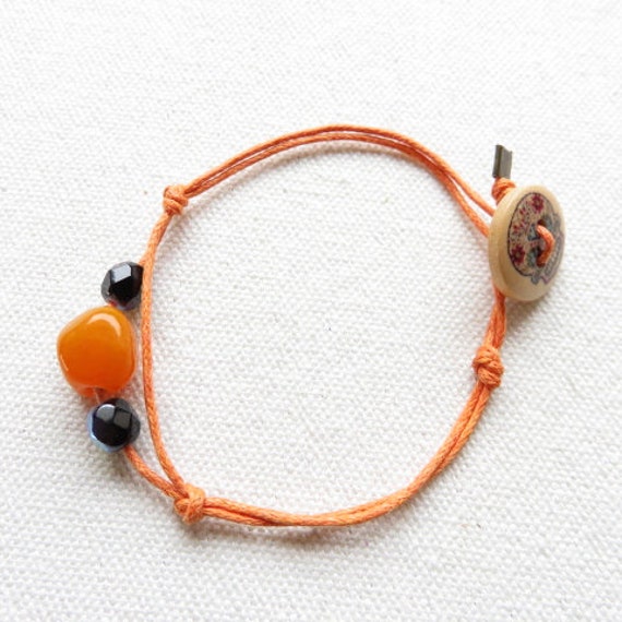 Armband Aus Gewachsten Baumwollperlen Ref. 17611 von cciliacreativbijoux