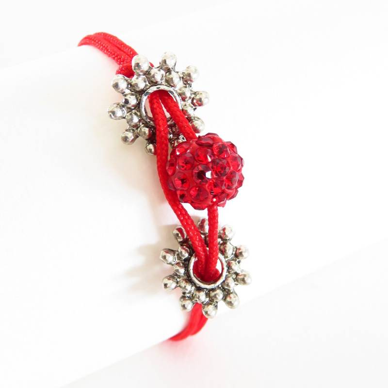 Armband Aus Gewachster Baumwolle Mit Shamballa-Perle Ref. 17580 von cciliacreativbijoux