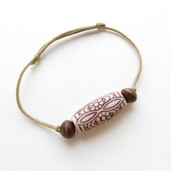 Armband Aus Gewachster Baumwolle Ref. 16307 von cciliacreativbijoux