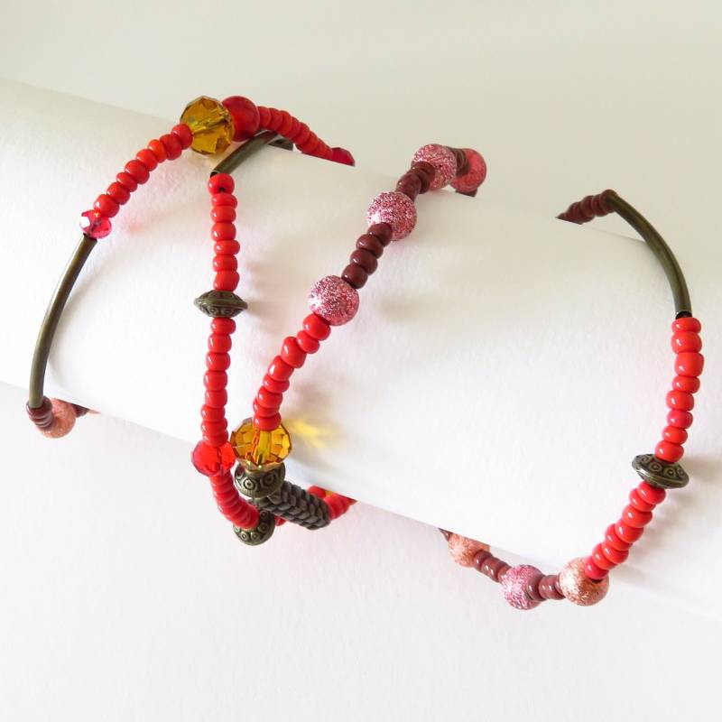 Mehrreihiges Rocailles-Armband Ref.16399 von cciliacreativbijoux