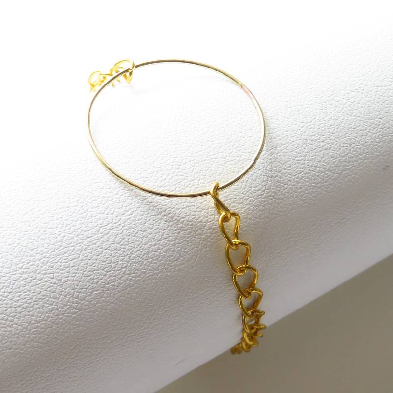 Metallarmband Mit Goldenem Ring Ref. 16272 von cciliacreativbijoux