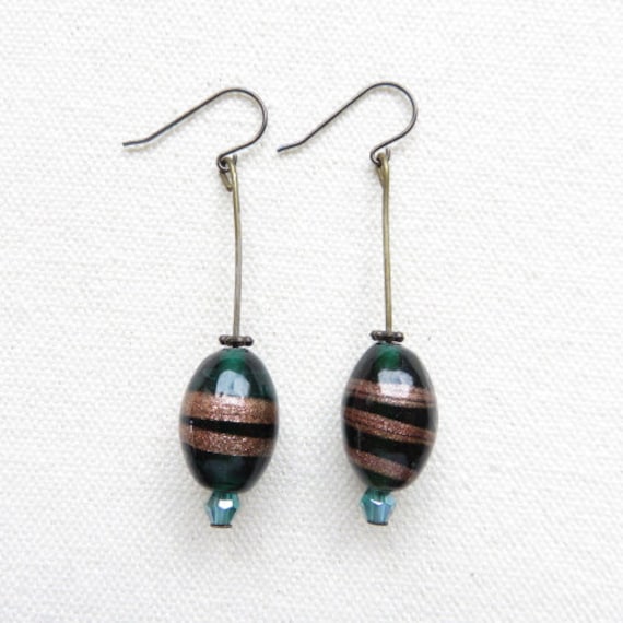 Rhodinierte Baumelnde Perlenohrringe Ref. 18728 von cciliacreativbijoux