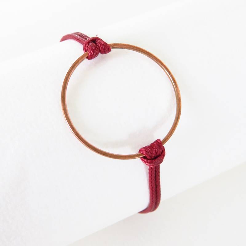 Ringarmband Aus Gewachster Baumwolle Ref. 17567 von cciliacreativbijoux