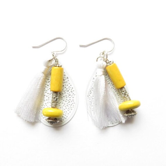 Weiße Ohrringe Ref. 18742 von cciliacreativbijoux