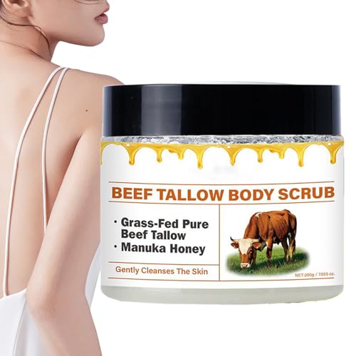 Brightening Body Scrub for Women, 200g Skin Exfoliator with Deep Cleansing and Hydrating Formel, Natural Extracts for Nourishing Glow Spa Shower Bath Routine for Smooth Radiant 2.76x2.36in von ccuzs