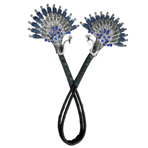 Elegant Hair Bun, Peafowl Bun Shaper, Lazy Hair Curler, Angel Wing Hairpin with Effortless Styling and Comfortable Hold for Women and Girls, 13.39x2.36 Inches von ccuzs