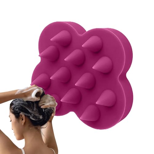 Hair Scalp Massaging Shampoo Brush, Soft Silicone Scalp Massage Comb for Women, Wet and Dry Hair Scrubber, Scalp Care Tool, Promotes Relaxation and Healthy Hair Growth von ccuzs