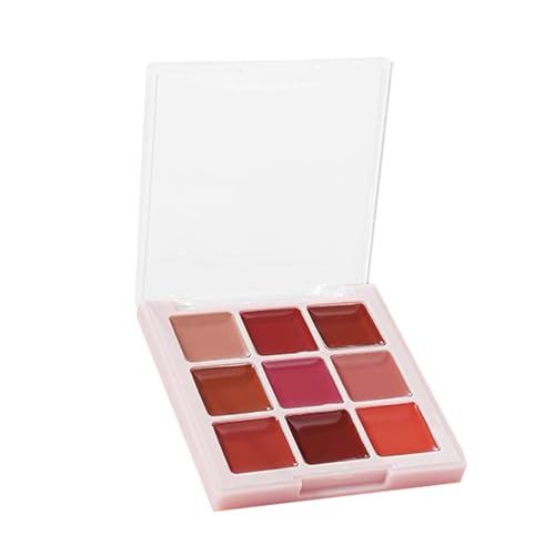 Lipstick Palette, Lip Gloss Sets, Moisturizing Non-Sticky Matte Finish, 9-Color Plumper Compact for Daily Use, Teen Makeup, Professional Cosmetic Kit, 1 Piece Lipstick Palette, Lip Gloss Sets, Moisturizing Non-Sticky Matte Finish, 9-Color Plumper Compact for Daily Use, Teen Makeup, Professional Cosmetic Kit, 1 Piece von ccuzs