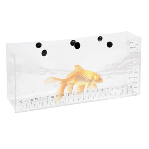 ccuzs Clear Fishing Bag, Outdoor Lure Storage, UV Resistant Transparent Scale Foldable Viewing Pack, Snap Closure for Men and Women, 10.24x4.53x2.56 Inches, Einzelne Attribute, riferimento alla von ccuzs