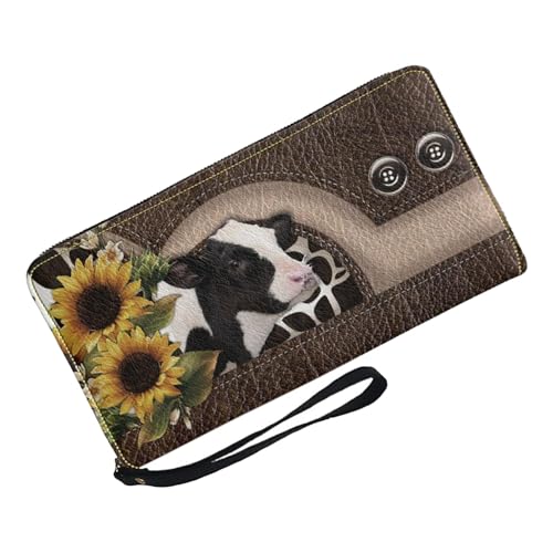 ccuzs Cow Print Wallet, Cute Women Wallet, Stylish Money Purse, Soft Card Holders with Stylish Design, Multiple Card Holders for Ladies and Girls Who Love Trendy Accessories von ccuzs