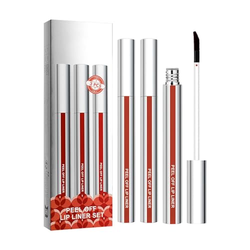 ccuzs Peel Off Liquid Lipstick, 3X Matte Waterproof Lip Stin, Moisturizing Tear-Off Formel, Non-Sticky, Long-Lasting Pigment, Lipliner für Frauen und Mädchen von ccuzs