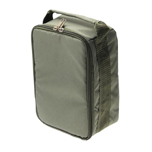 ccuzs Reel Bag, Fishing Organizer Satchel, Multifunctional Fish Reel Gear Bag, 8.98x6.1x4.06 Inches Black Convenient Compact Sturdy Lightweight Shockproof Portable Storage Case von ccuzs