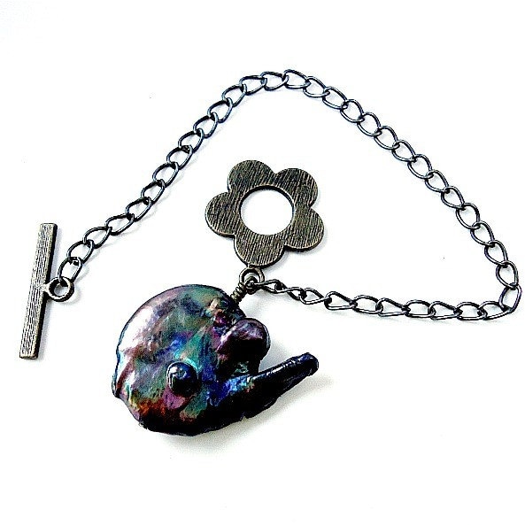 Perlmutt Armband Messing Schmuck Blume Custom Edelstein Perlen Kette Funky Schillernd Ungewöhnliche Geschenkideen von cdjali