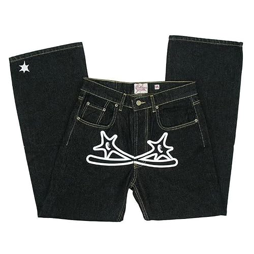Herren Y2K Hosen Jeans Minus-Two Street Hip Hop Jeans, Herren Minus-Two Cargo Y2K Jeans Straight Casual Loose Baggy Jeans Herren Y2K Hosen Baggy von ceasnitis