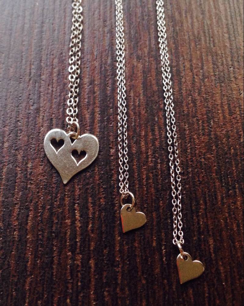 Mutter Tochter Schmuck, 2 Töchter Halskette, Personalisierte Von Zwei Töchtern Mutter Tochter Schmuck, 2 Töchter Halskette, Personalisierte Von Zwei Töchtern von ceciart