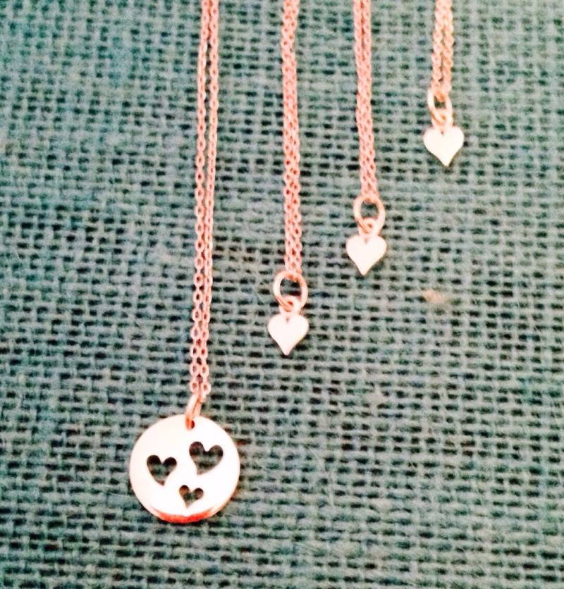 Mutter Tochter Schmuck, 3 Töchter Halskette, Personalisierte Von Teo Mutter Tochter Schmuck, 3 Töchter Halskette, Personalisierte Von Teo von ceciart