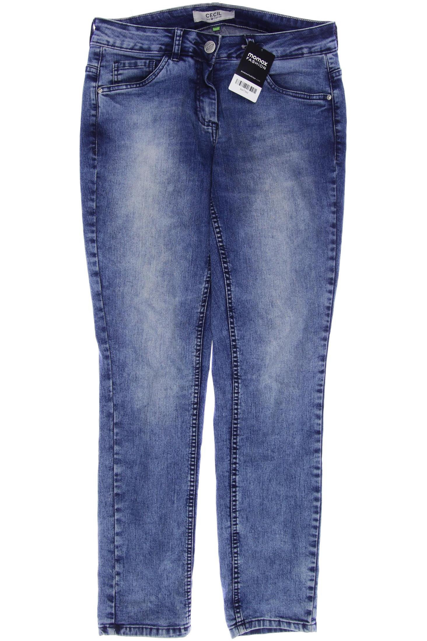 CECIL Damen Jeans, blau von cecil