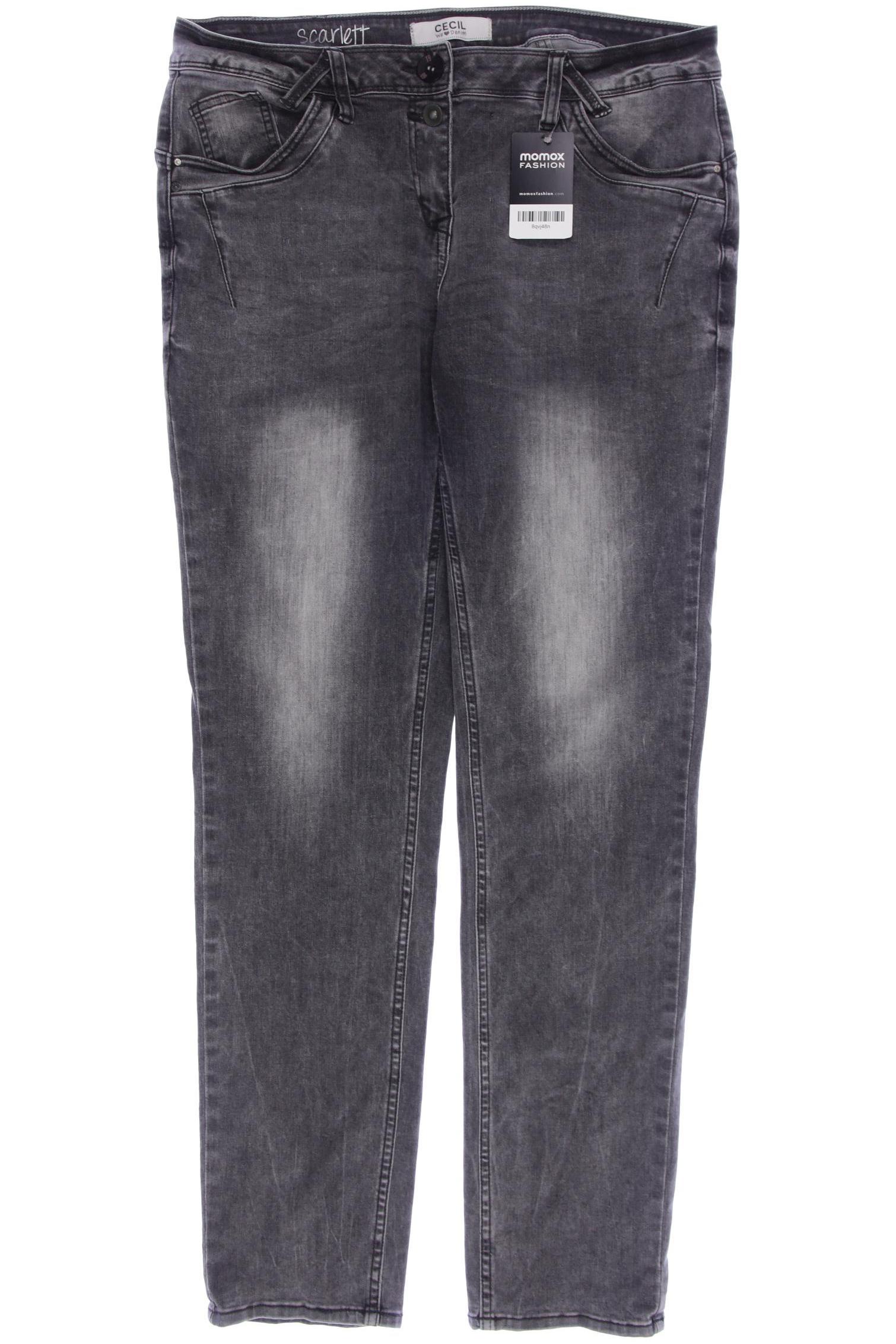 CECIL Damen Jeans, grau von cecil