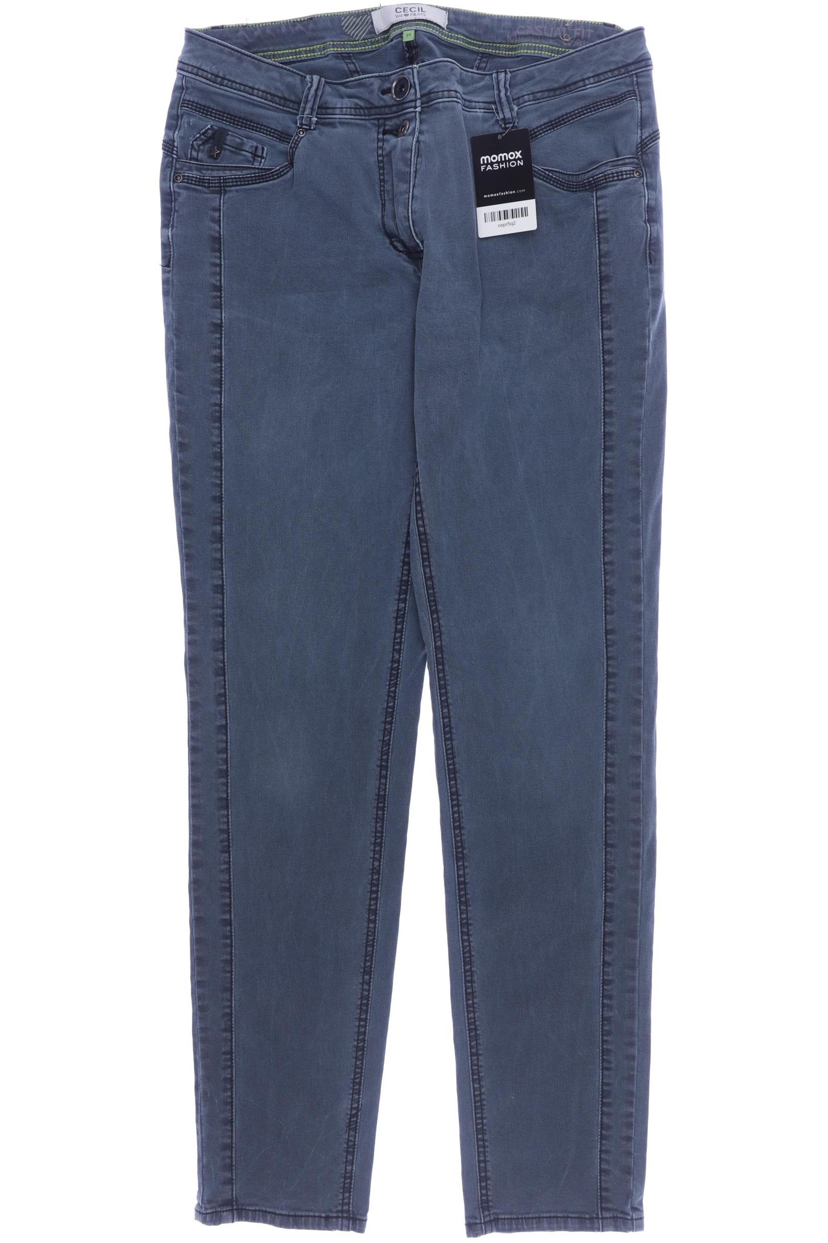 CECIL Damen Jeans, türkis von cecil