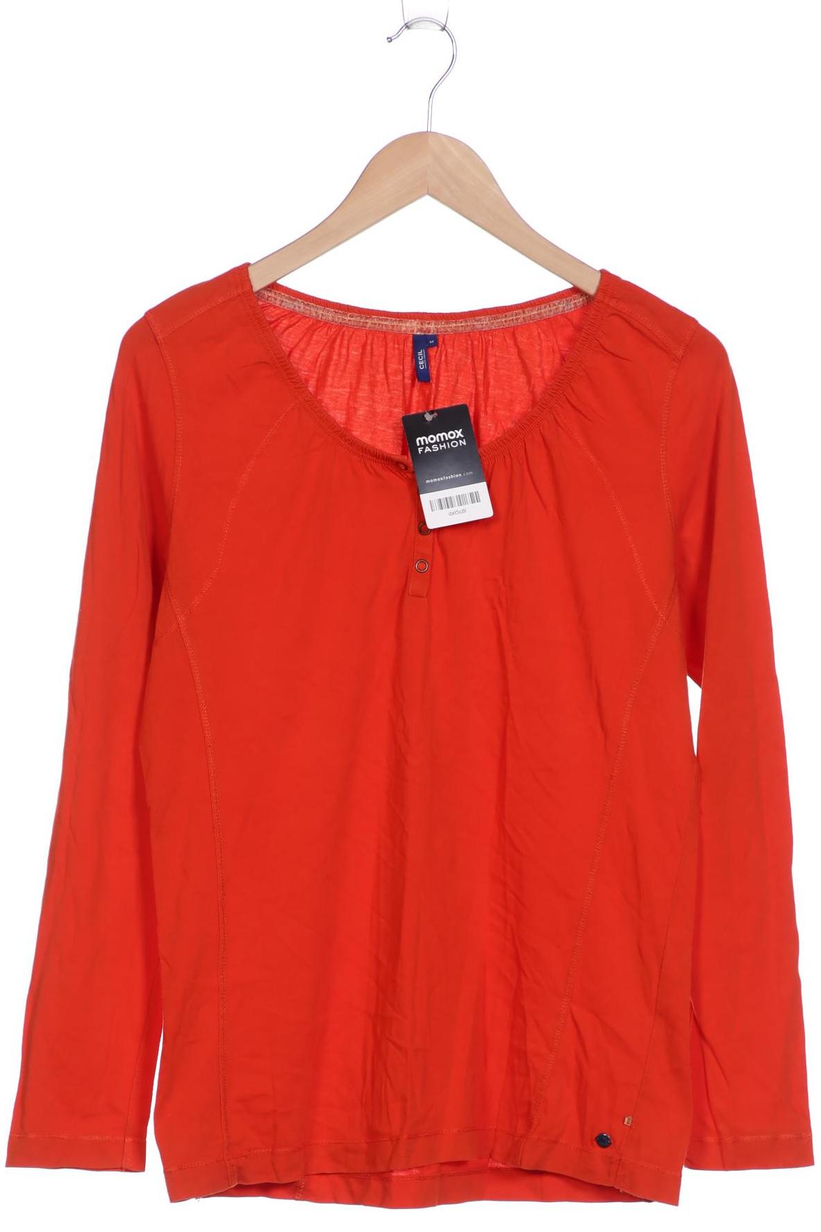 CECIL Damen Langarmshirt, orange von cecil