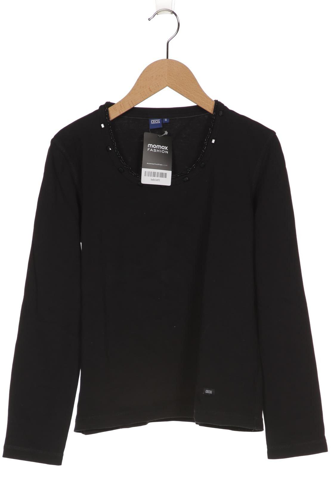 CECIL Damen Langarmshirt, schwarz von cecil