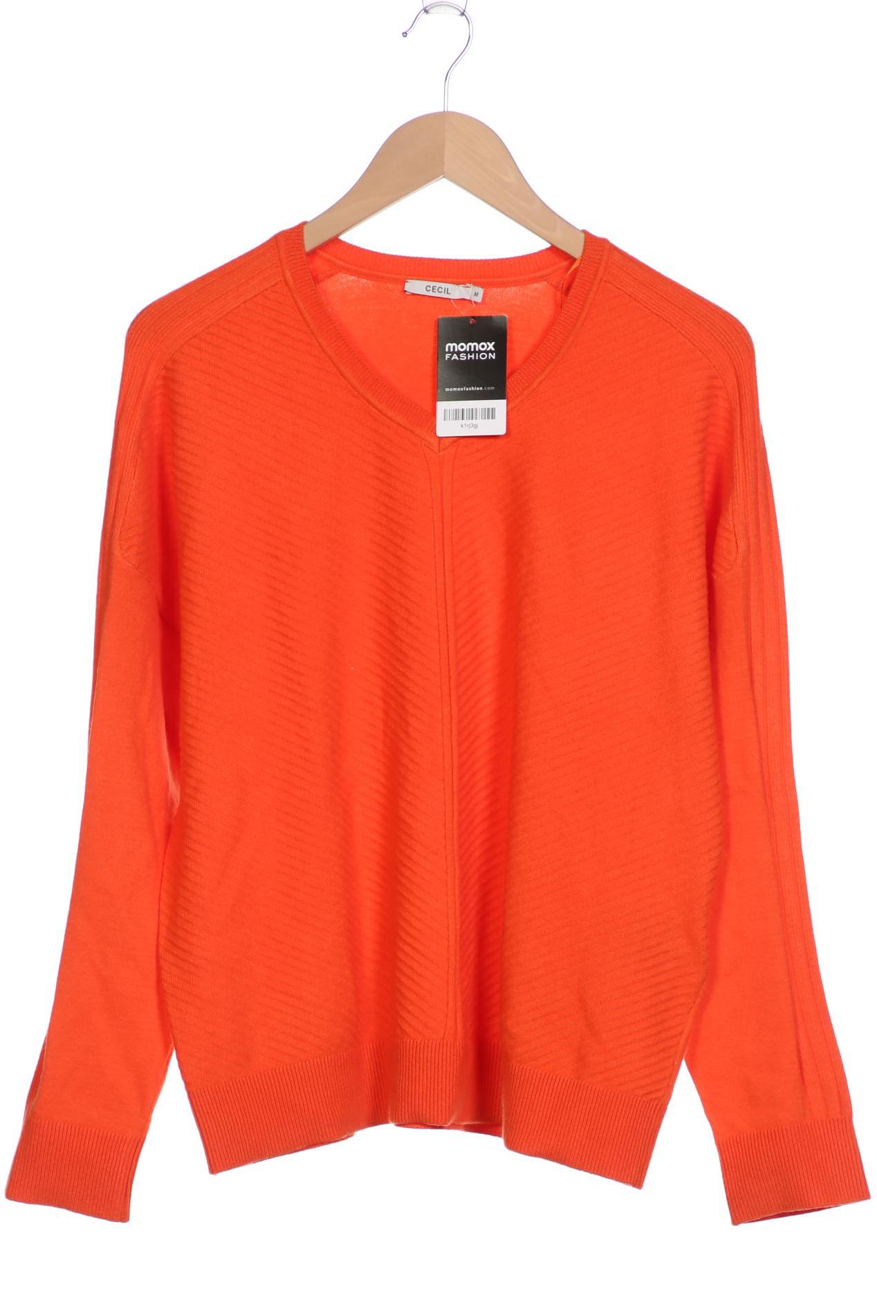 Cecil Damen Pullover, orange, Gr. 38 von cecil