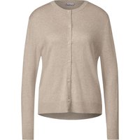 Street One Damen Strickjacke Basic Button Cardigan sand melange 38 von Street One