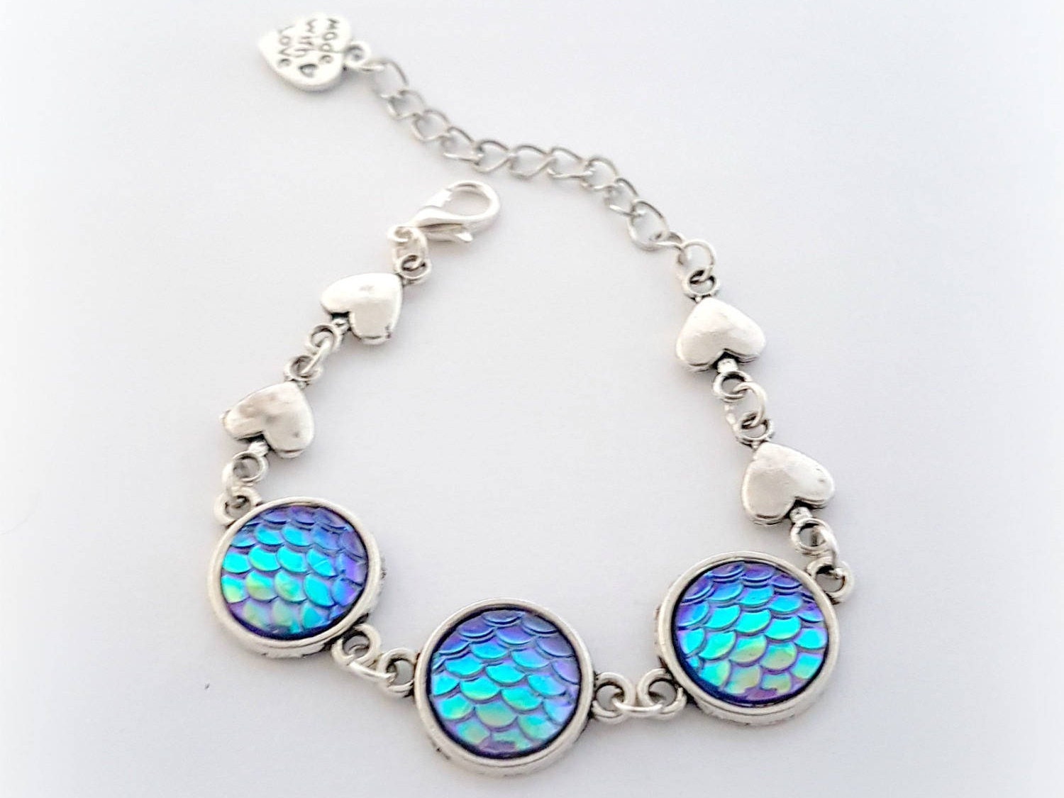 Meerjungfrau Liebe, Schillernden Schuppen Armband, Pastell Goth Schmuck Meerjungfrau Liebe, Schillernden Schuppen Armband, Pastell Goth Schmuck von celdeconail