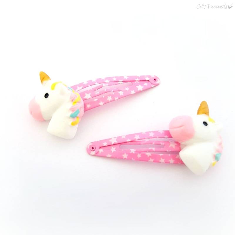 Pastell Einhorn-Haar-Clips, Goth-Haar-Accessoire Pastell Einhorn-Haar-Clips, Goth-Haar-Accessoire von celdeconail